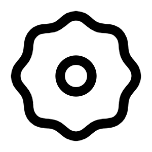 Cog One Icon from Mynaui Line Set