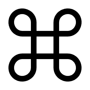 Command Icon from Mynaui Line Set