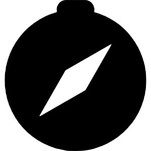 Compass Fill Icon from Bootstrap Set