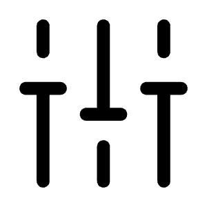 Config Vertical Icon from Mynaui Line Set