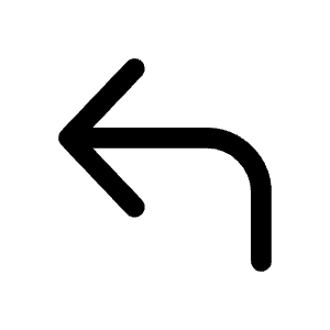 Corner Up Left Icon from Mynaui Line Set