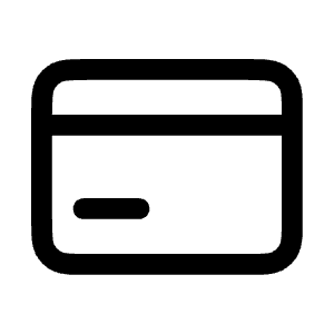 Credit Card Icon from Mynaui Line Set