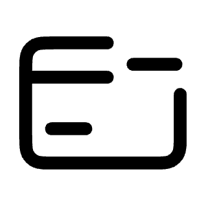 Credit Card Minus Icon from Mynaui Line Set