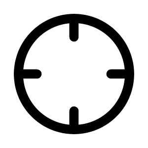 Crosshair Icon from Mynaui Line Set