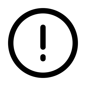 Danger Circle Icon from Mynaui Line Set