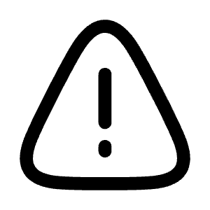 Danger Triangle Icon from Mynaui Line Set