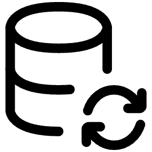Database Backup Icon from Iconoir Regular Set