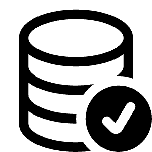 Database Check Icon from Bootstrap Set