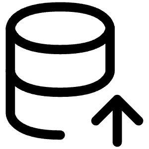 Database Restore Icon from Iconoir Regular Set