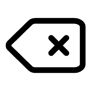 Delete Icon from Mynaui Line Set