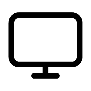 Desktop Icon from Mynaui Line Set
