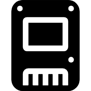 Device Ssd Fill Icon from Bootstrap Set