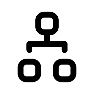 Diagram 2 Icon from Bootstrap Set