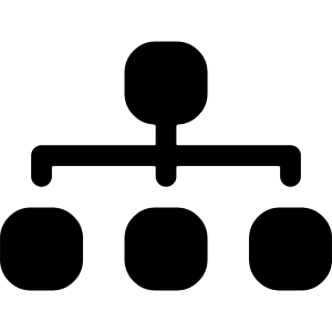 Diagram 3 Fill Icon from Bootstrap Set