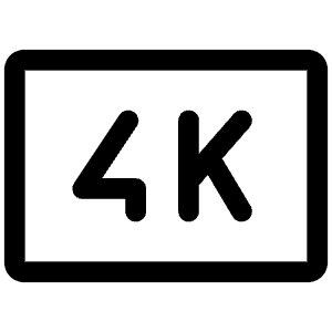 Display 4k Icon from Iconoir Regular Set