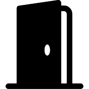 Door Open Fill Icon from Bootstrap Set