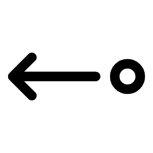Dot Arrow Left Icon from Iconoir Regular Set
