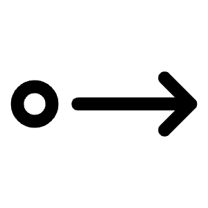 Dot Arrow Right Icon from Iconoir Regular Set