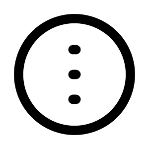 Dots Vertical Circle Icon from Mynaui Line Set