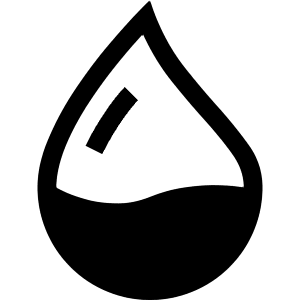 Droplet Half Icon from Bootstrap Set