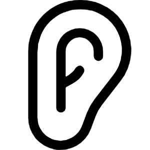 Ear Icon from Bootstrap Set