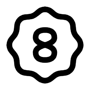 Eight Waves Icon from Mynaui Line Set