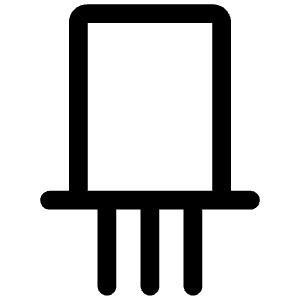 Electronics Transistor Icon from Iconoir Regular Set