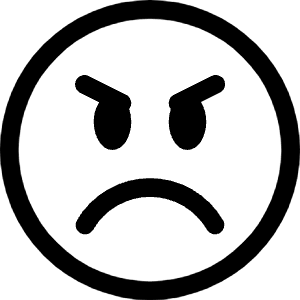 Emoji Angry Icon from Bootstrap Set