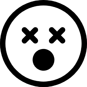 Emoji Dizzy Icon from Bootstrap Set
