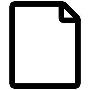 Empty Page Icon from Iconoir Regular Set