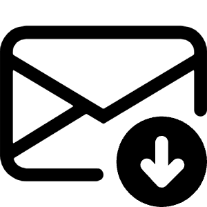 Envelope Arrow Down Icon from Bootstrap Set