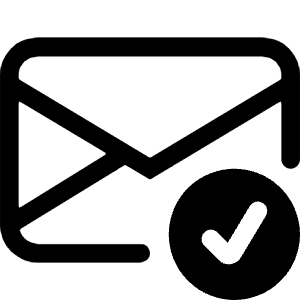Envelope Check Icon from Bootstrap Set