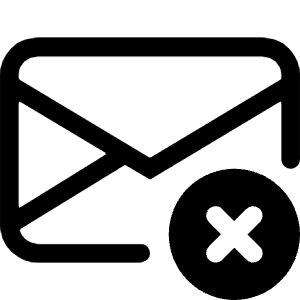 Envelope X Icon from Bootstrap Set