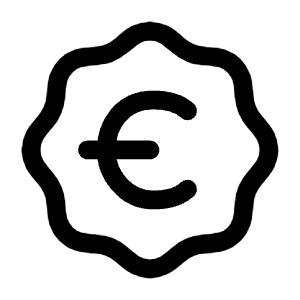 Euro Waves Icon from Mynaui Line Set