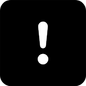 Exclamation Square Fill Icon from Bootstrap Set