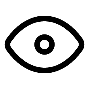 Eye Icon from Mynaui Line Set