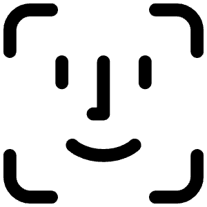 Face Id Icon from Iconoir Regular Set