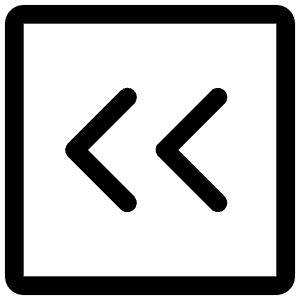 Fast Arrow Left Square Icon from Iconoir Regular Set