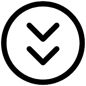 Fast Down Circle Icon from Iconoir Regular Set