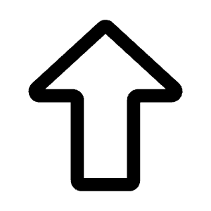 Fat Arrow Up Icon from Mynaui Line Set