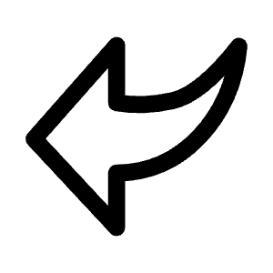 Fat Corner Down Left Icon from Mynaui Line Set
