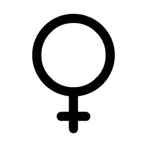 Female Icon from Mynaui Line Set