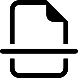 File Earmark Break Icon from Bootstrap Set