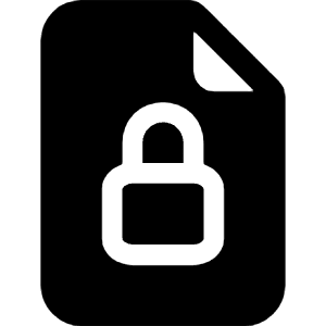 File Earmark Lock Fill Icon from Bootstrap Set