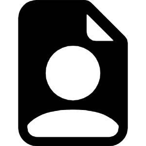 File Earmark Person Fill Icon from Bootstrap Set