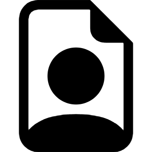 File Earmark Person Icon from Bootstrap Set