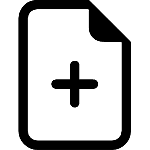 File Earmark Plus Icon from Bootstrap Set