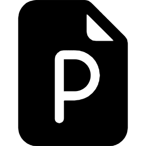 File Earmark Ppt Fill Icon from Bootstrap Set