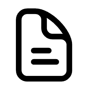 File Text Icon from Mynaui Line Set