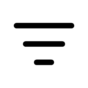 Filter Icon from Mynaui Line Set